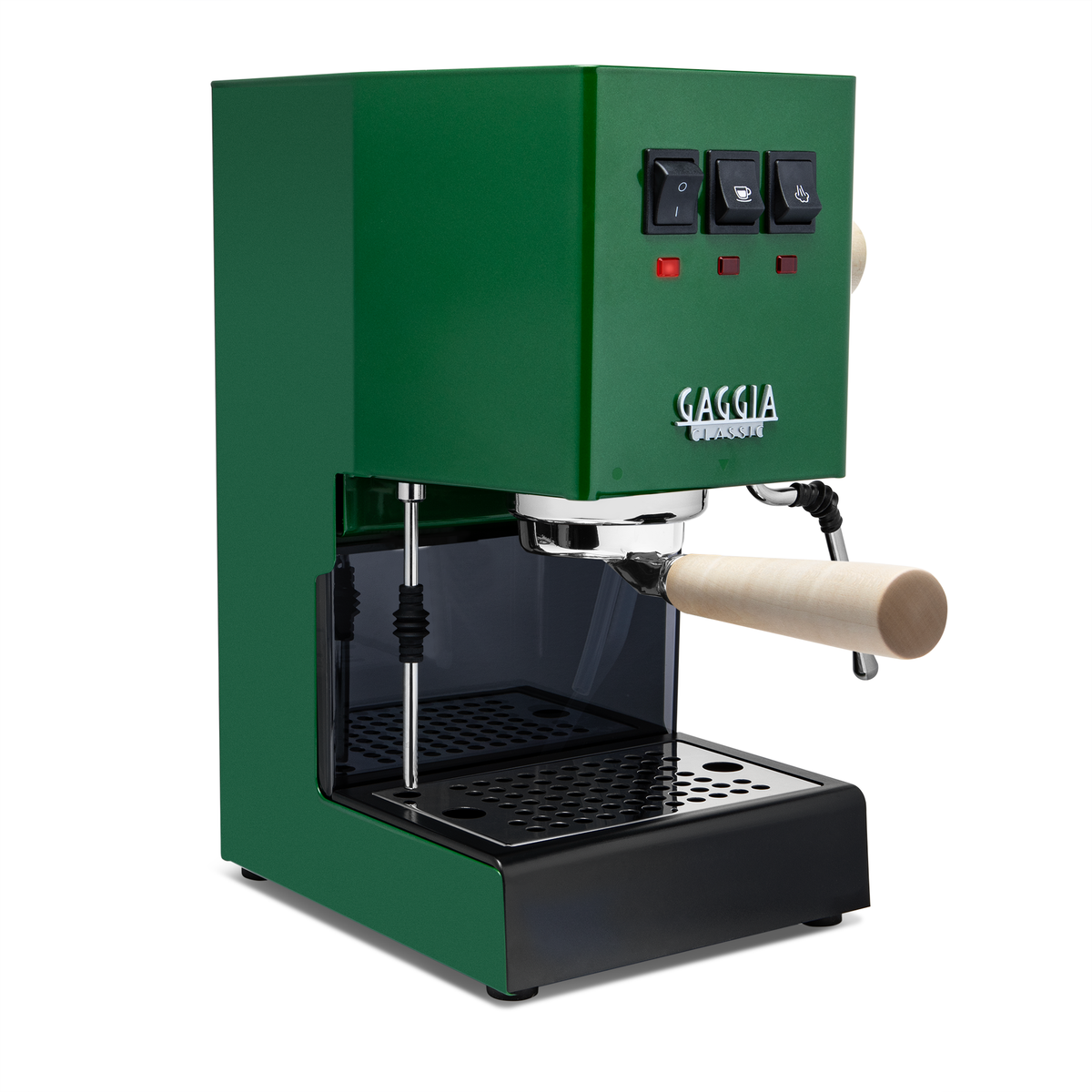 Gaggia Classic Evo Pro Espresso Machine in Jungle Green with Tiger Map