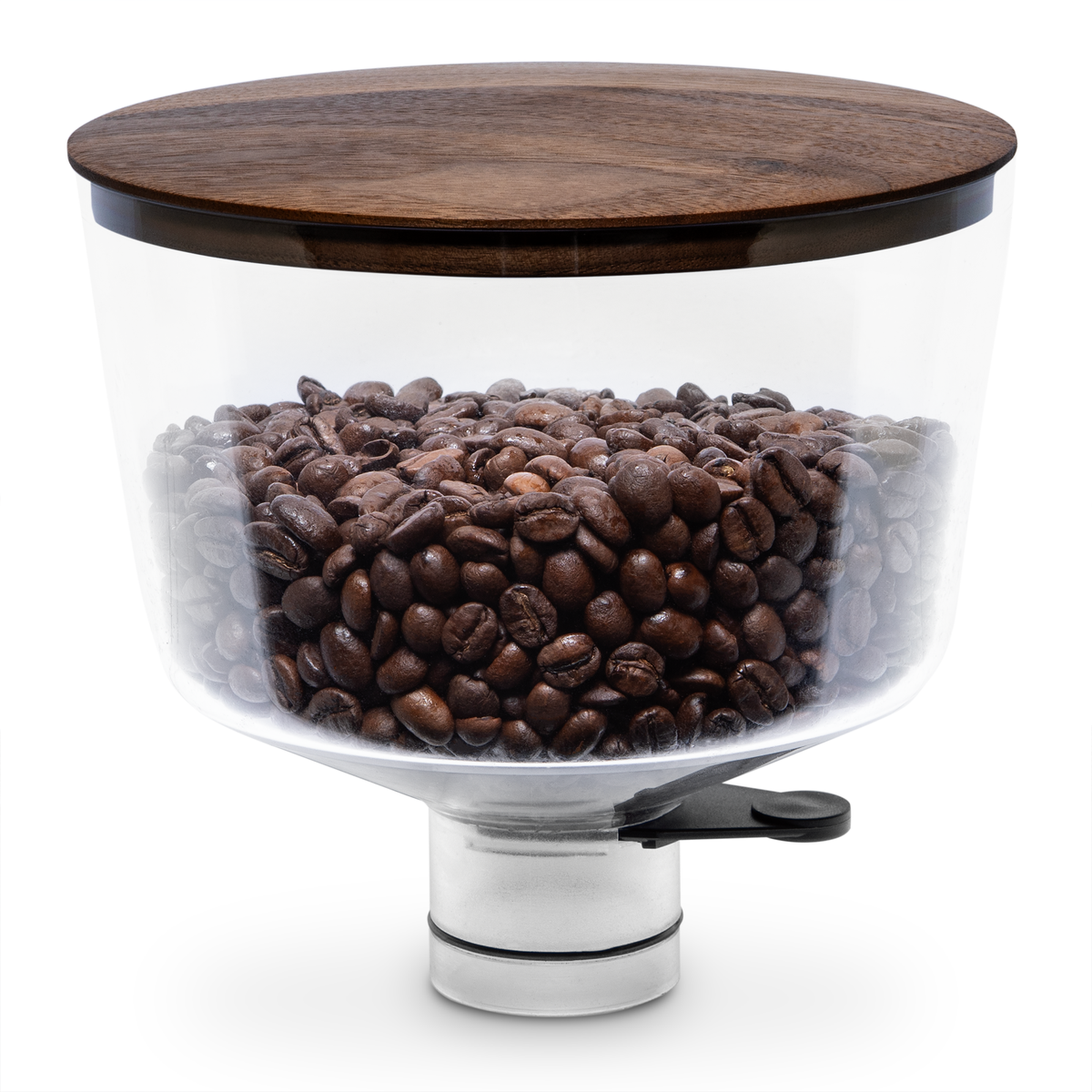 ECM and Profitec 500g Hopper Love Funnel and Lid Walnut – - Whole Latte Lid
