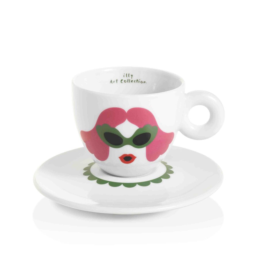 Lavazza Logo Espresso Cup and Saucer Set – Whole Latte Love