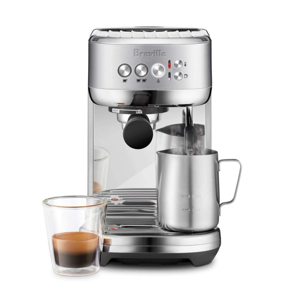  Breville Bambino Plus Espresso Machine,64 Fluid Ounces, Brushed  Stainless Steel, BES500BSS: Home & Kitchen