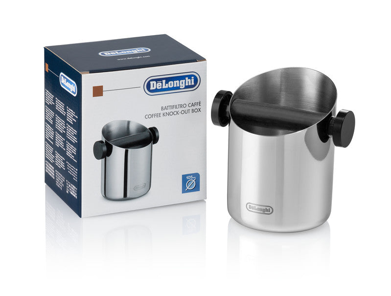 DeLonghi Knock Box Stainless Steel Whole Latte Love