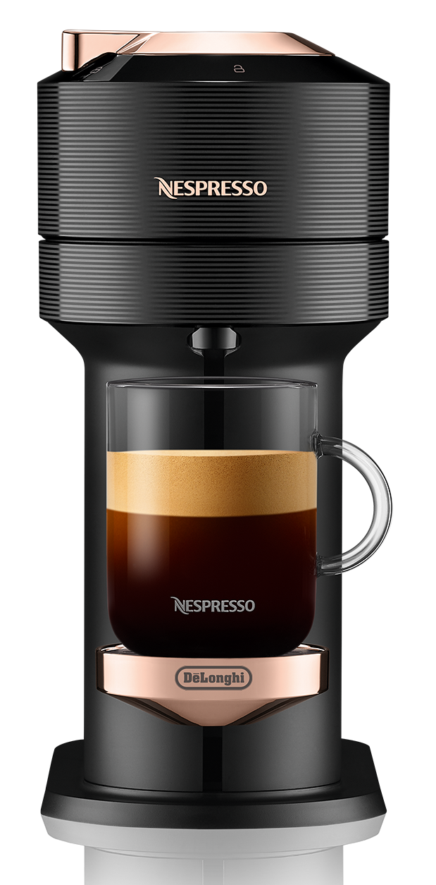 Nespresso - Vertuo Next Deluxe Matte Black Rose Gold - Color : Black