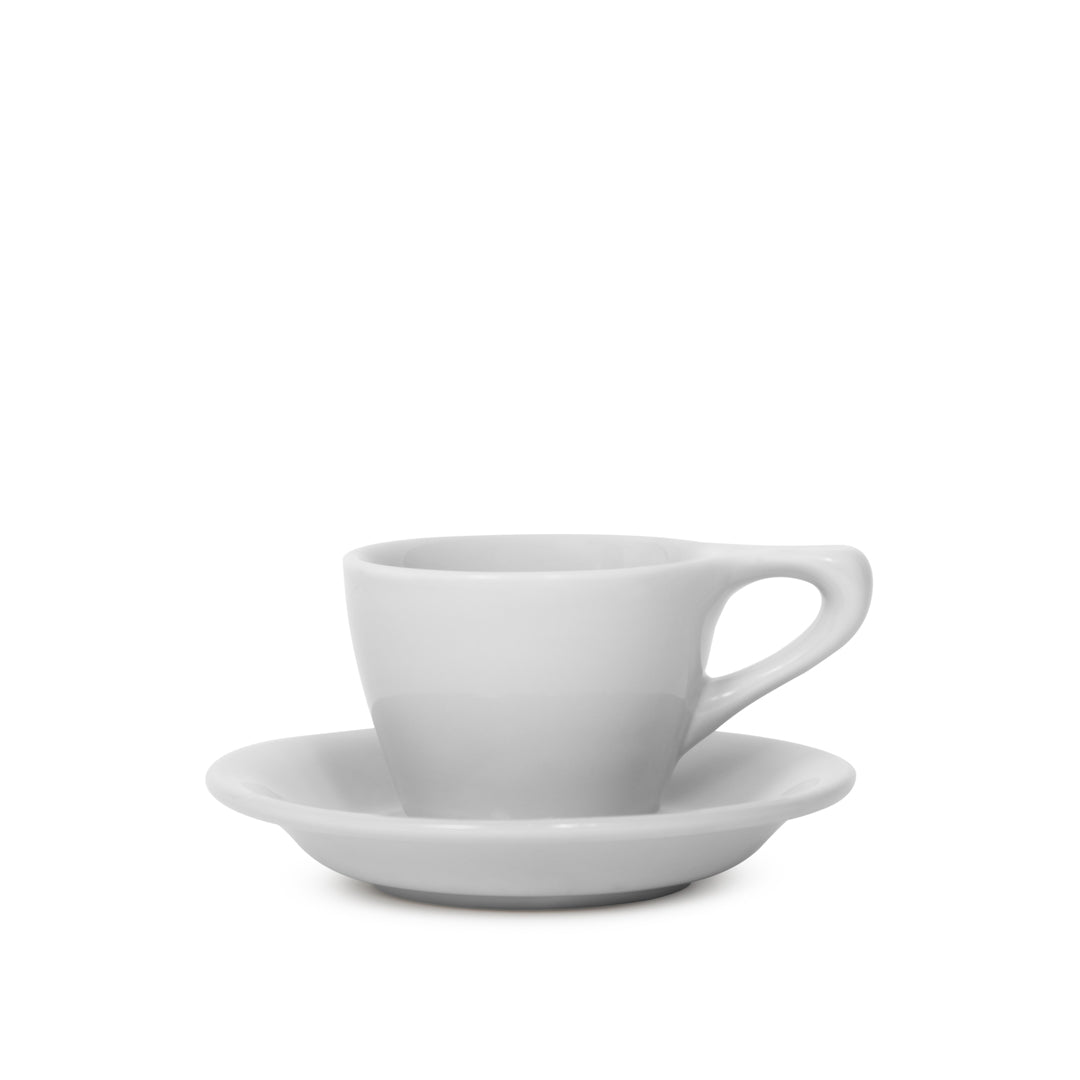 One Espresso/cortado Cup with or Without Handle: Blue-grey/white