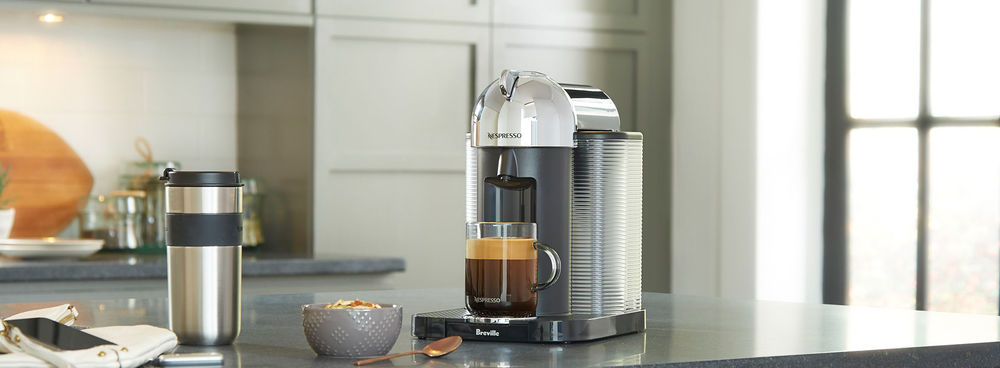 Nespresso Vertuo Espresso & Coffee Maker w/ 62 Capsules & Milk Frother 