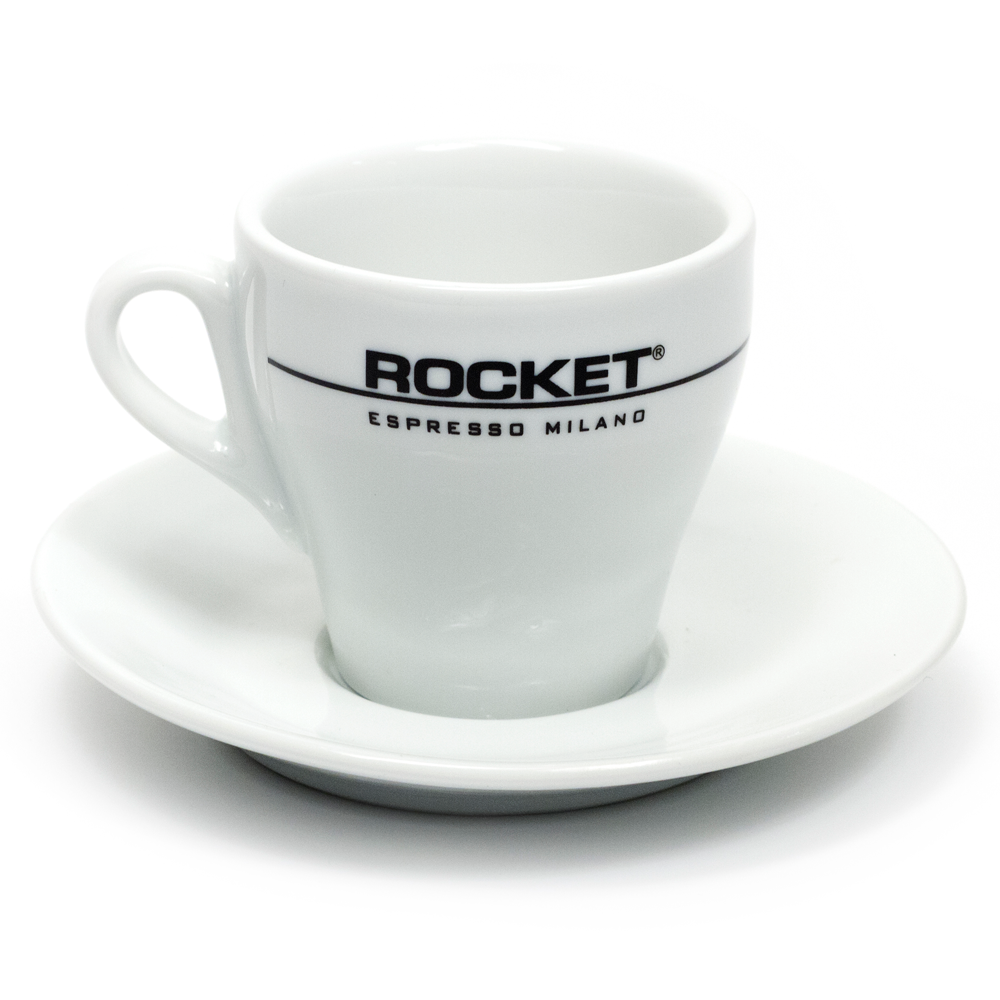 Espresso Cup and Saucer - White/black - Home All