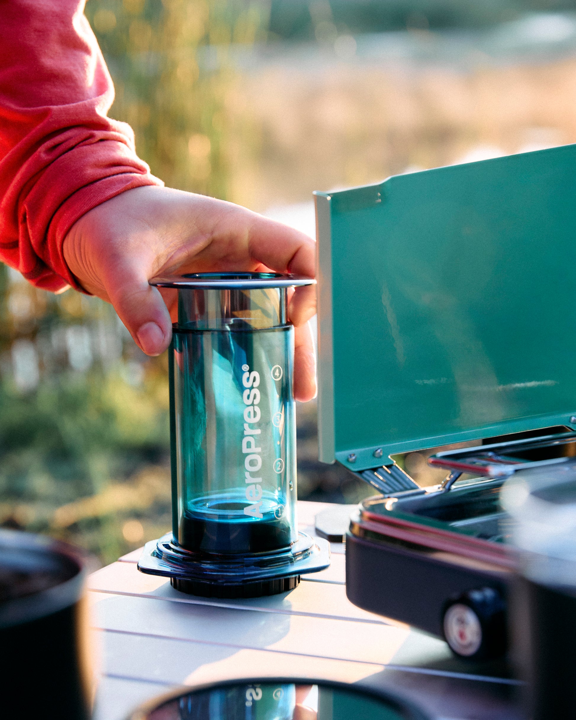 Aeropress Clear Blue