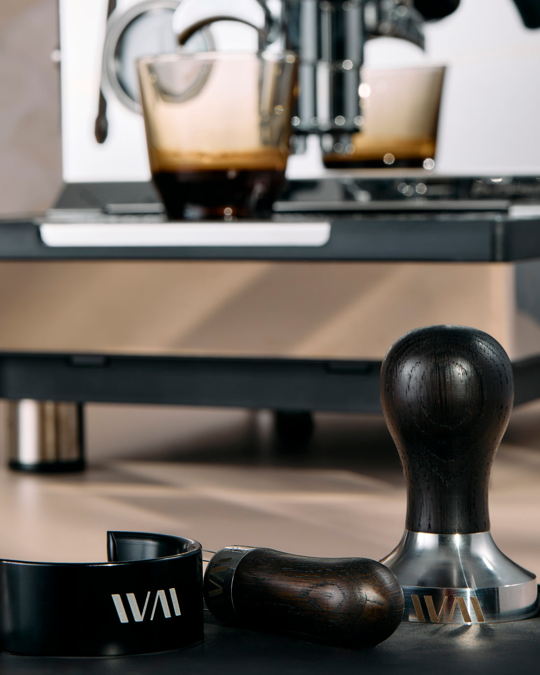 Wiedemann Blackened Oak Precision 58.5mm Tamper