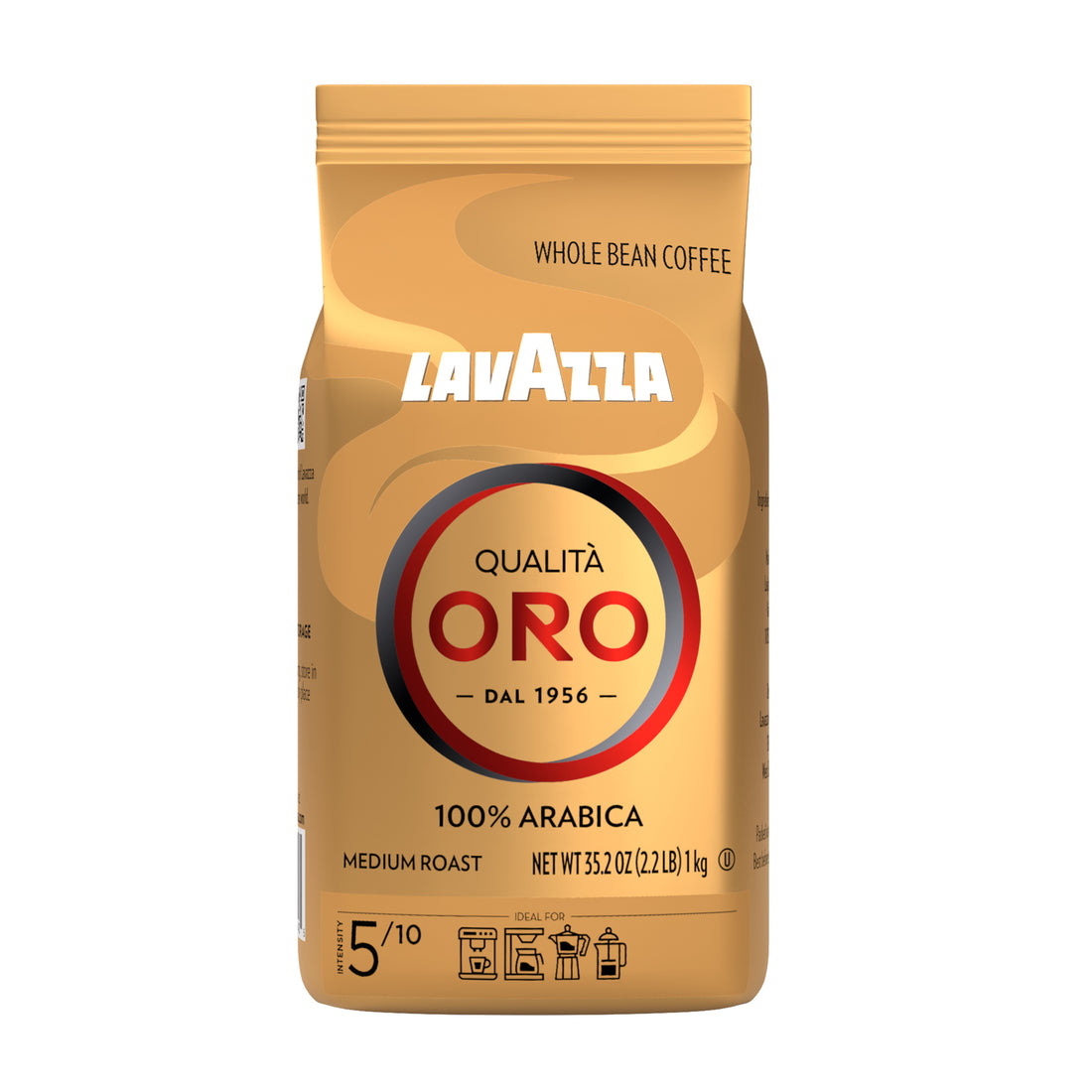 Lavazza Qualita Oro Whole Bean 100% Arabica Medium Roast