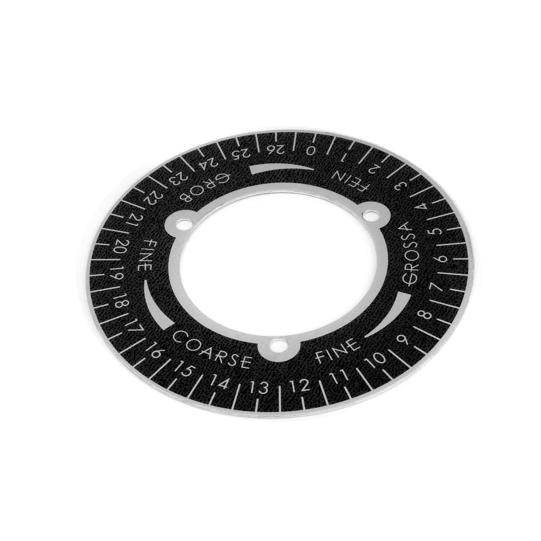 G1076.1 Dial Wheel Digit Plate Black | ECM ECM-G1076.1