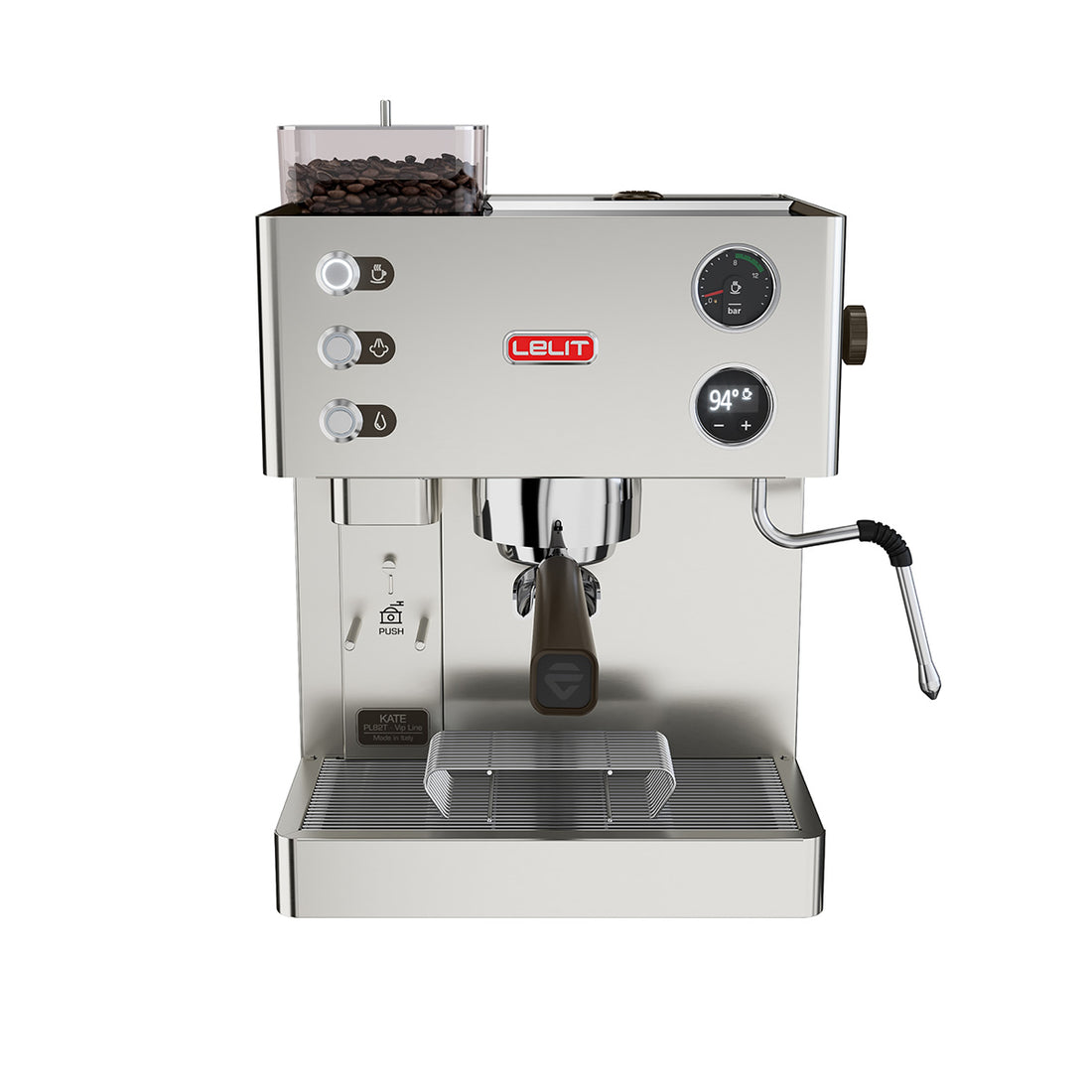 Refurbished Lelit Kate Espresso Machine with Built-In Grinder