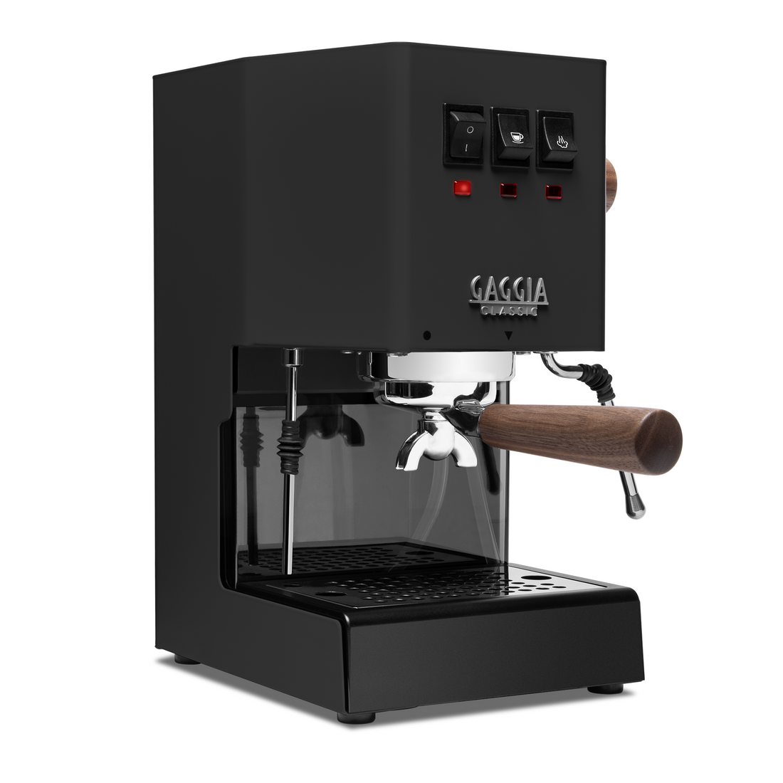 Gaggia Classic Evo Pro Espresso Machine in Thunder Black with Walnut