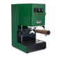 Gaggia Classic Pro E24 Jungle Green front angle with walnut || Jungle Green