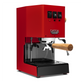 Gaggia Classic Pro E24 Cherry Red front angle with olive || Cherry Red