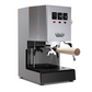 Gaggia Classic Pro E24 Stainless Steel maple Front Angle || Stainless Steel