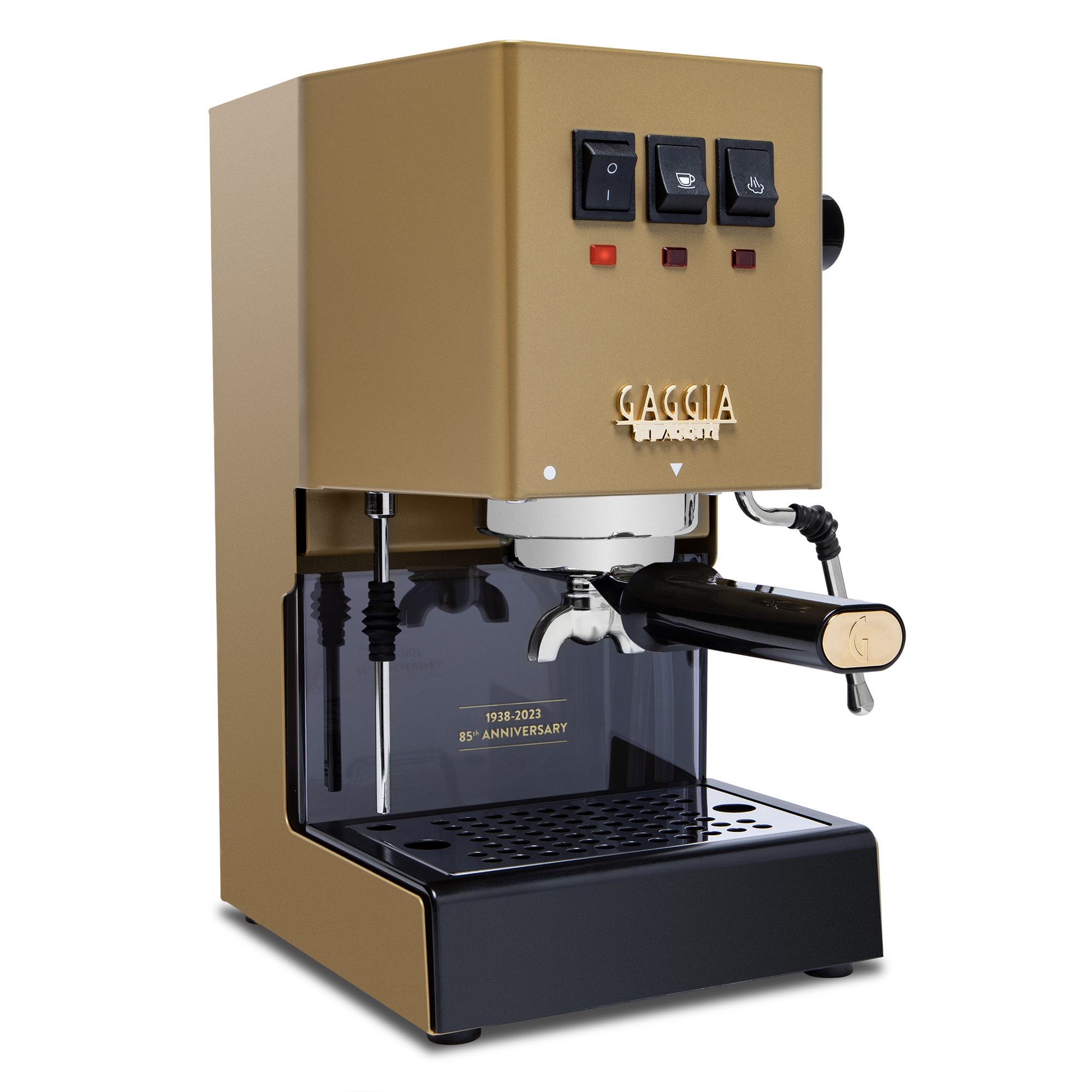 Gaggia Classic Pro in Stainless Steel - Zebra Wood