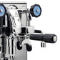 Profitec Pro 400 Espresso Machine in Matte Black with Tiger Maple