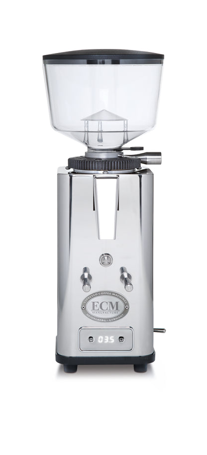 ECM S-Automatik 64 Grinder front Facing || Stainless Steel