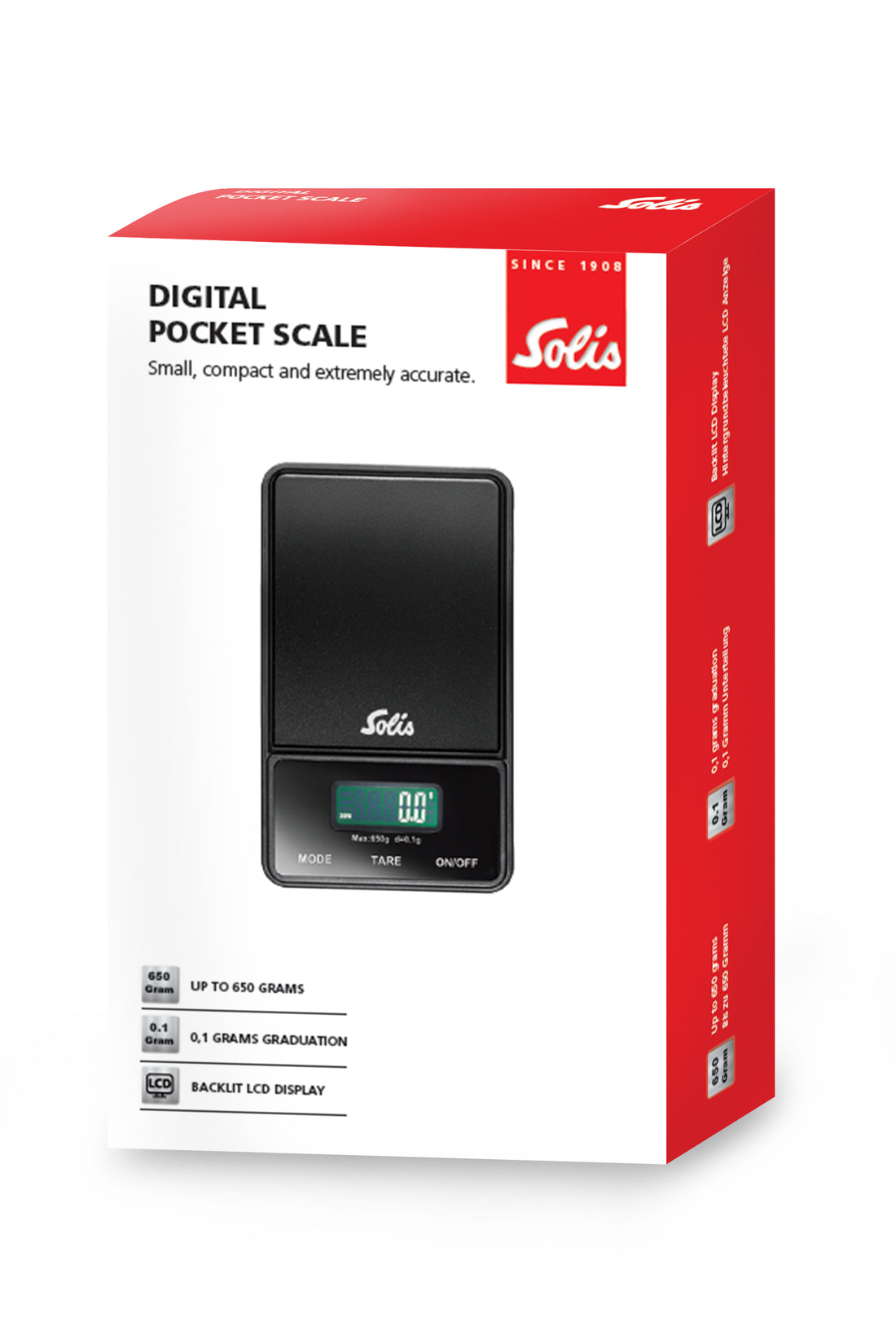 Solis Digital Pocket Scale Packaging