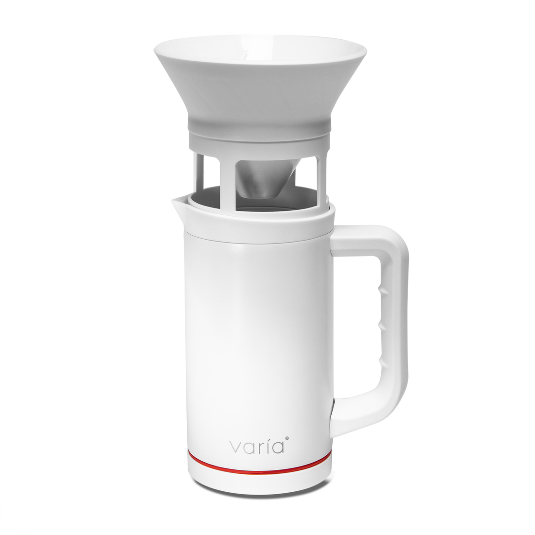 Varia Pro Brewer in White Pour Over Configuration || White