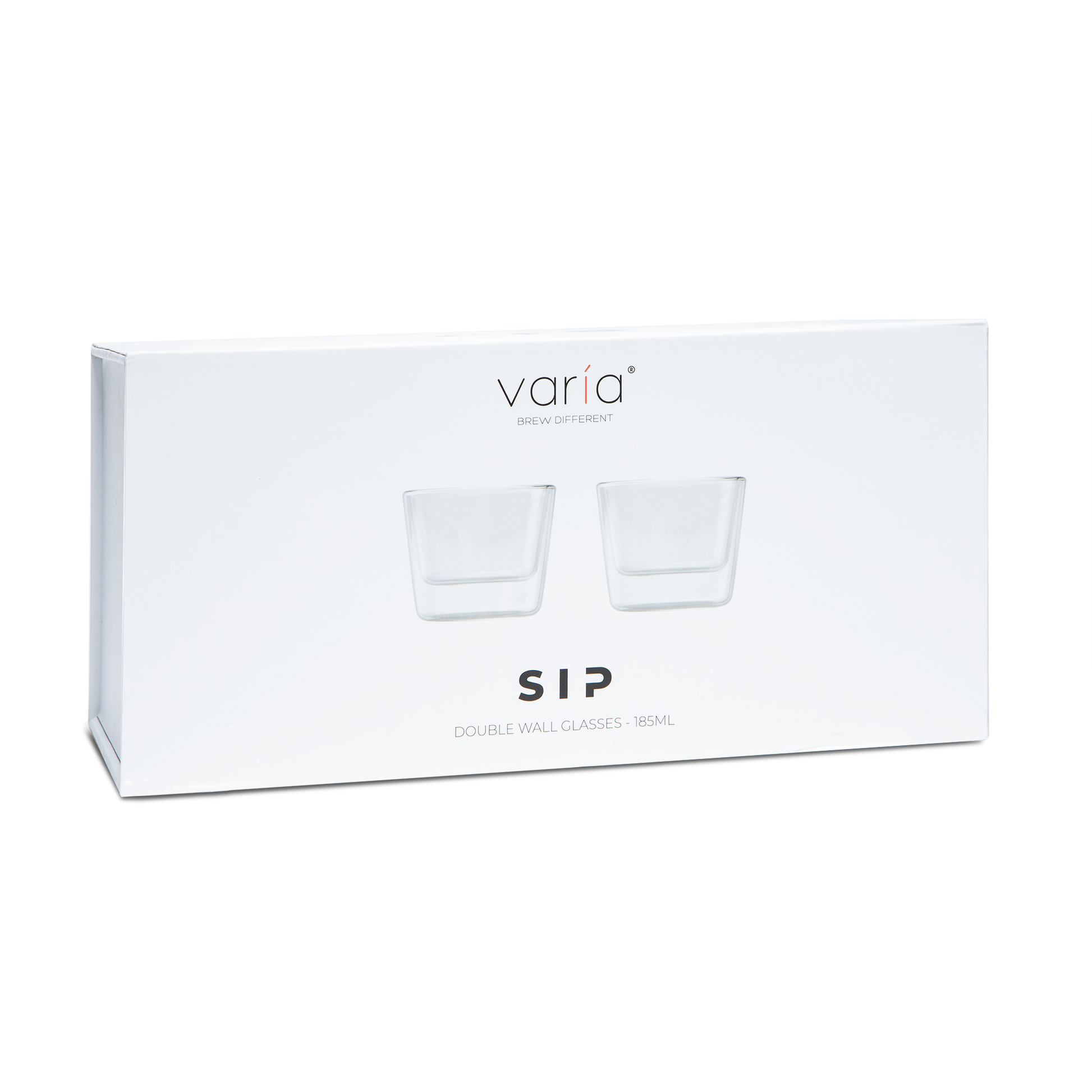 Varia Sip 185ml Cappuccino Glasses Outer Box || 185ml