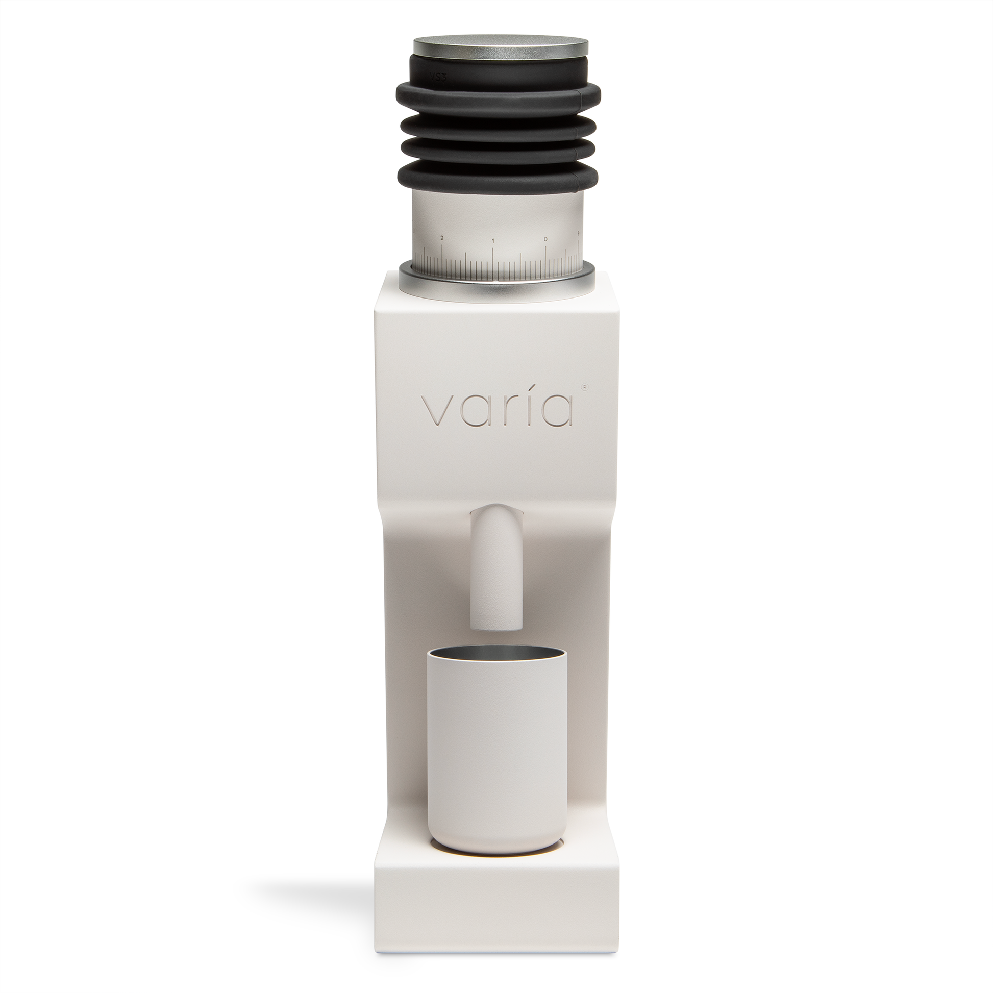 Varia VS3 Grinder in White Front Facing || White