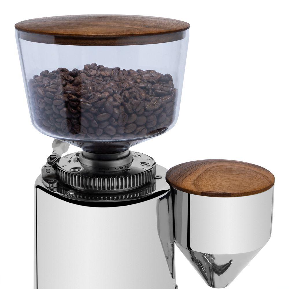 ECM and Profitec 500g Hopper Lid and Funnel Lid - Walnut