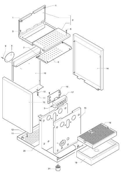 ECM Elektronika II Profi Part Diagram: 84274-1