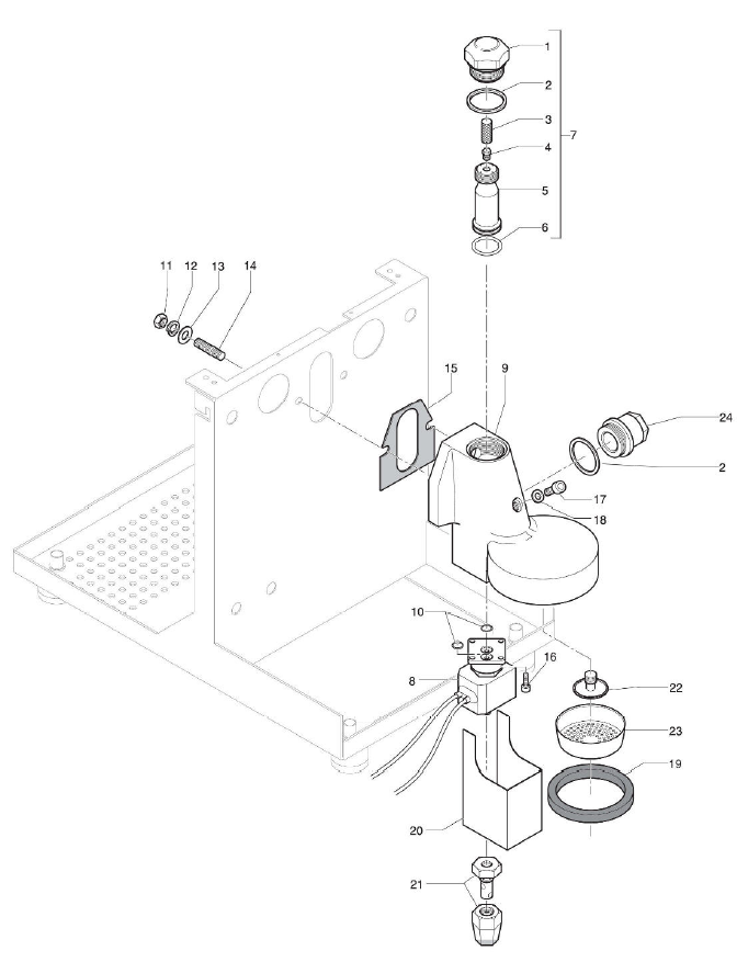 ECM Elektronika II Profi Part Diagram: 84274-5