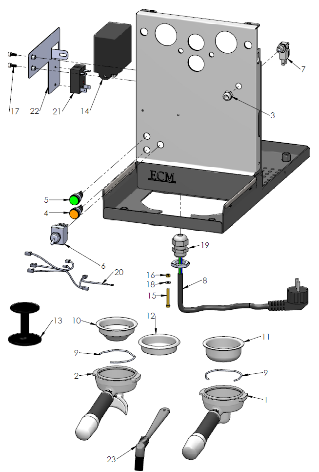 ECM Mechanika V Slim Part Diagram: 82045-6