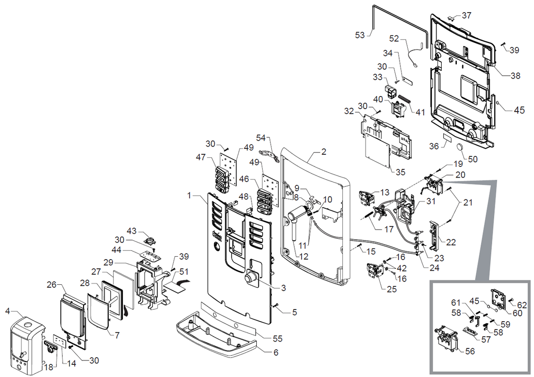 Gaggia Accademia Part Diagram: E74148-2