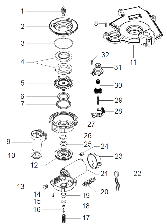 Gaggia Accademia Part Diagram: E74148-7