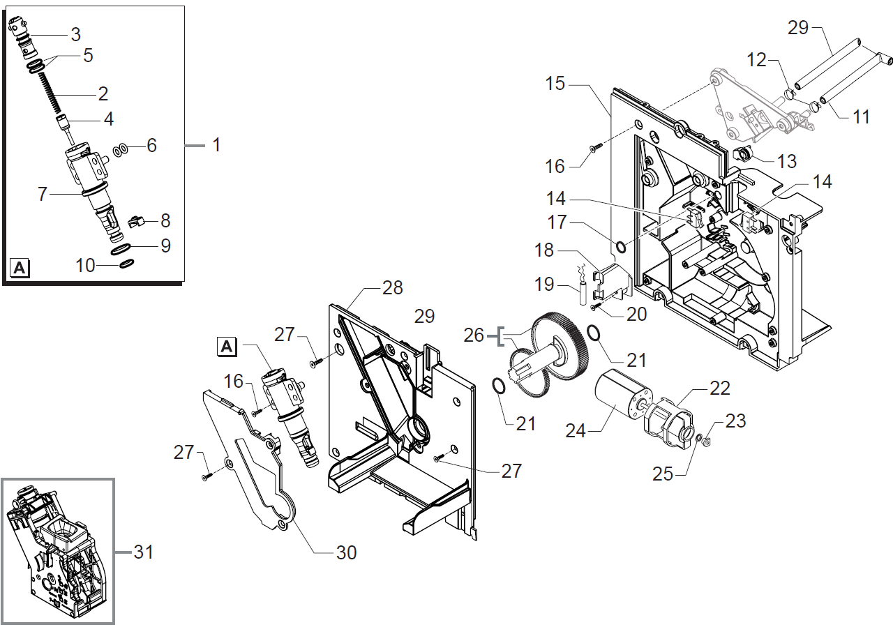 Gaggia Accademia Part Diagram: E74148-8