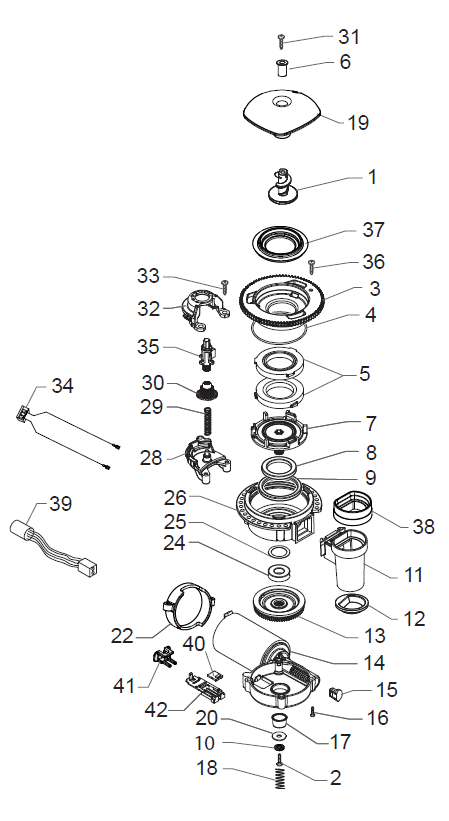 Gaggia Anima Part Diagram: E74220-4