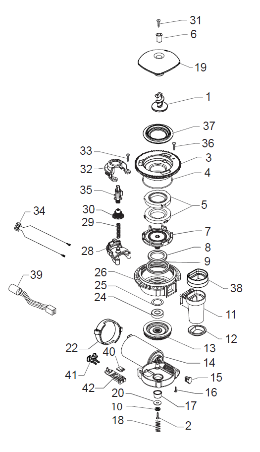 Gaggia Anima Prestige Part Diagram: E74221-6