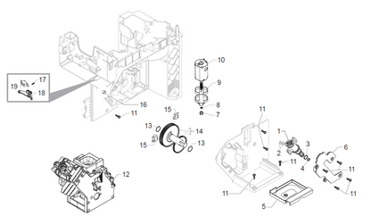 Gaggia Anima Prestige Part Diagram: E74221-7