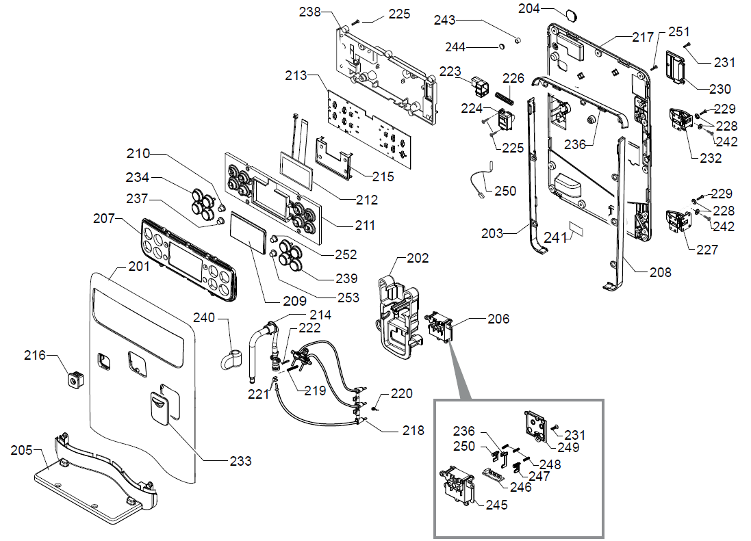 Gaggia Babila Part Diagram E74236 – Whole Latte Love