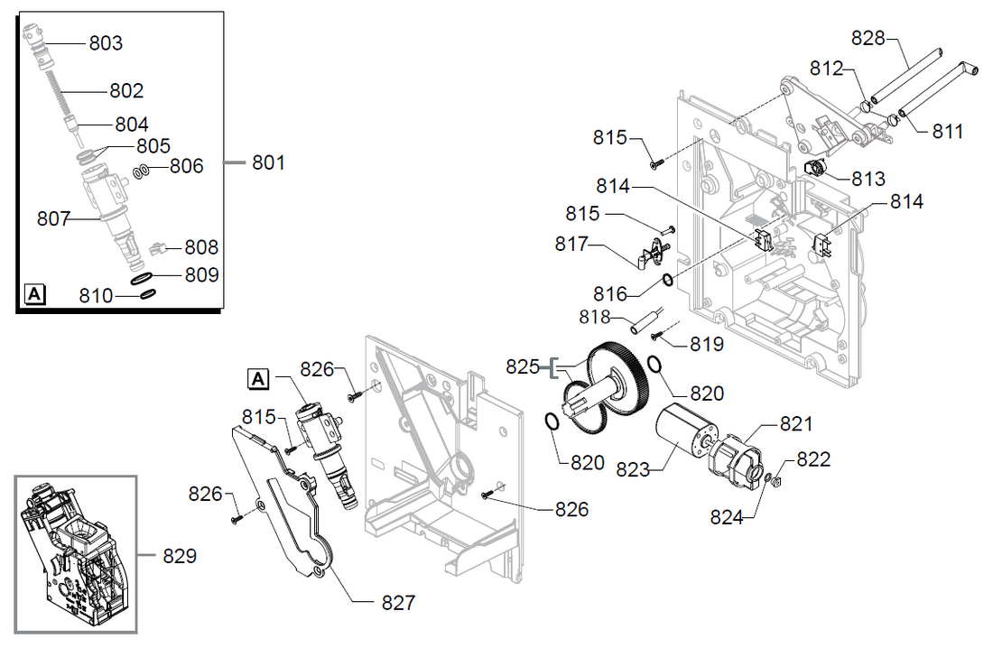 Gaggia Babila Part Diagram: E74236-8