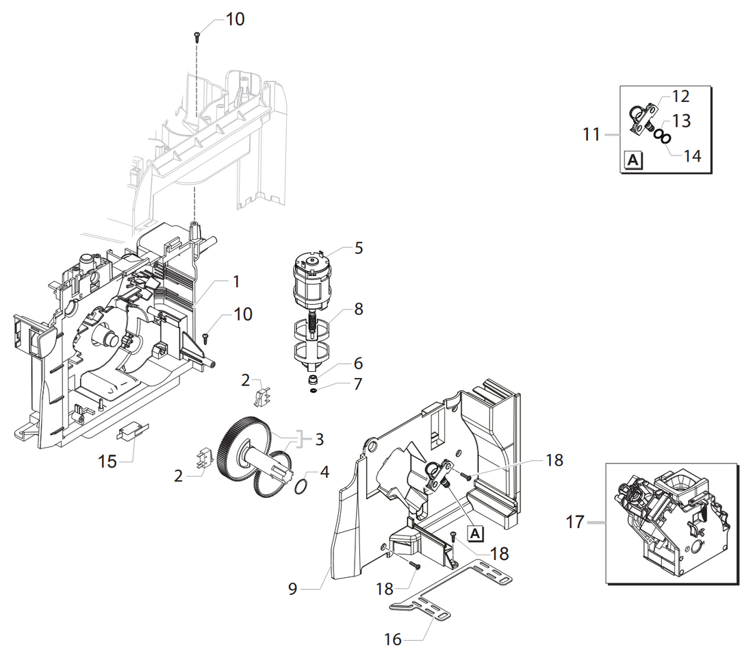 Gaggia Brera Part Diagram: ER0286-5