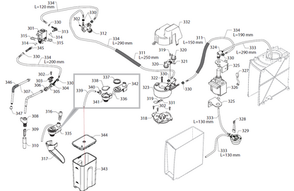 Gaggia Cadorna Milk Part Diagram: EG2002-3