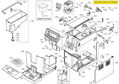 Gaggia Magenta Plus Part Diagram: EG2004-1B