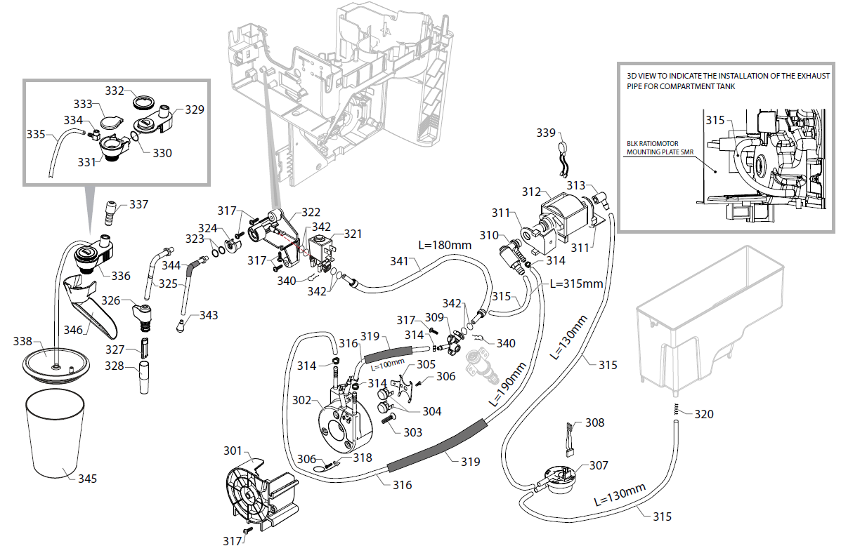 Gaggia Magenta Plus Part Diagram: EG2004-3