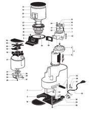 Gaggia MDF Part Diagram: ER0018-1