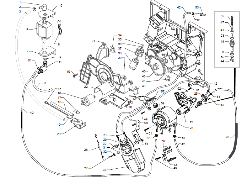 Gaggia Titanium Plus Part Diagram E74075 – Whole Latte Love