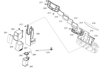 Gaggia Velasca Prestige Part Diagram: E74238-2