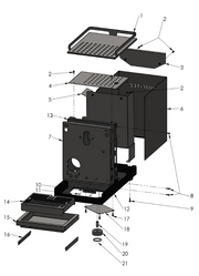 Profitec Pro 400 Part Diagram: 100400-1