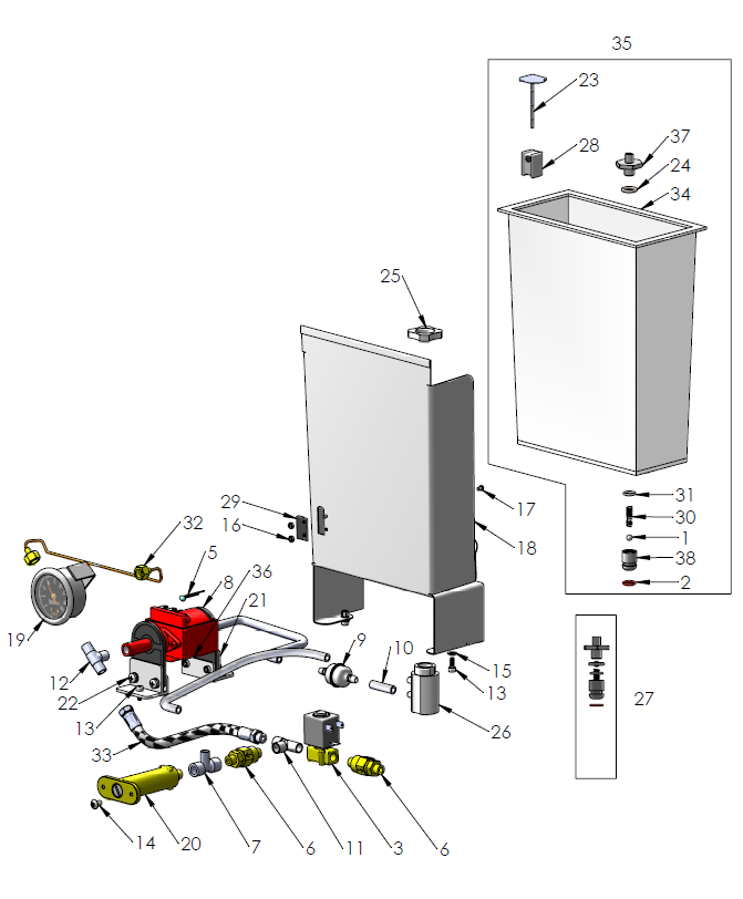 Profitec Pro 600 Part Diagram: 10600-4