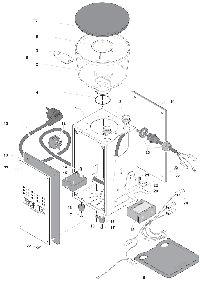 Profitec Pro T64 Part Diagram PROT64 – Whole Latte Love