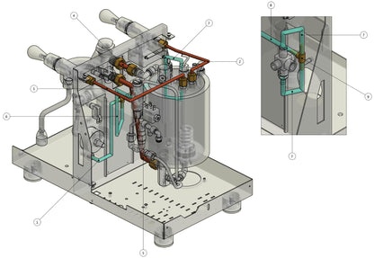 Quick Mill Arnos Part Diagram: 0985-6