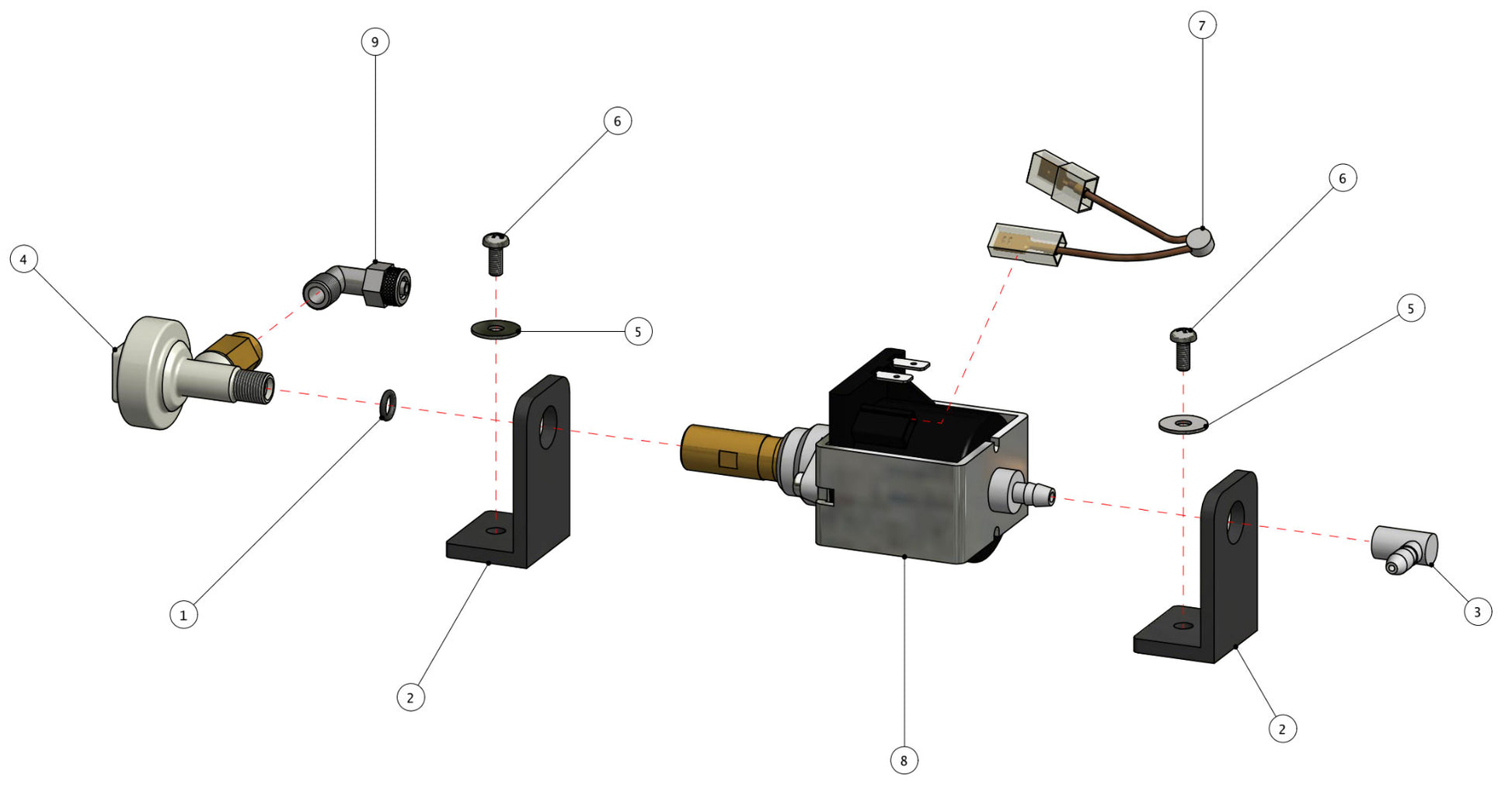 Quick Mill Pathfinder Part Diagram: 0981-3