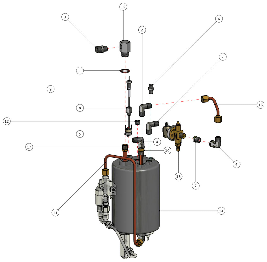 Quick Mill Pathfinder Part Diagram: 0981-5